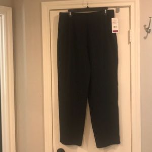 Pinstriped black slacks size 16W